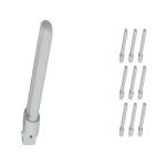 Mehrfachpackung 10x Osram Dulux S 9W 840 | Kaltweiß - 2-Pins