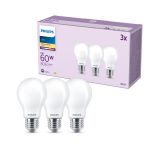 Mehrfachpackung 3x Philips Glühbirne LED E27 Spot Matt 7W 806lm - 827 Extra Warmweiß