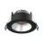 Noxion LED-Spot Ares Tief ring Schwarz 6W 540lm 927-940 3CCT - mit Innenring Silber | Ausschnitt 68mm