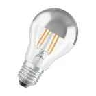 Osram Classic LED E27 Birne Fadenlampe Spiegel Silber 4W 400lm - 827 Extra Warmweiß | Ersatz Für 35W