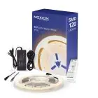 Noxion LED-Streifen Naga 5 Meter Komplettset - Smart Wifi - 24V - 120LEDs/m - 9.6W/m - 927 Extra Warmweiß | 8mm - IP20 - Höchste Farbwiedergabe - SMD2835